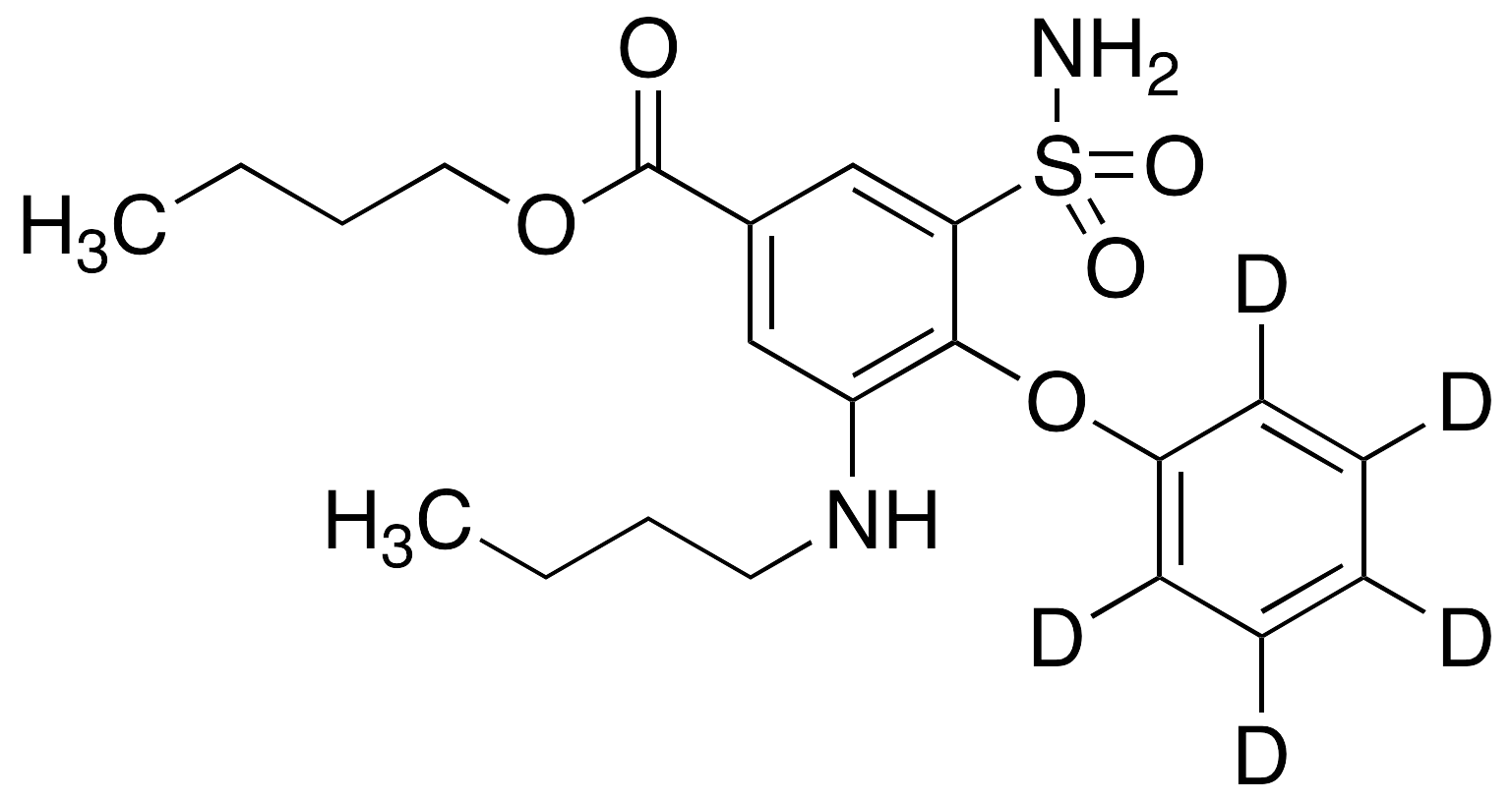 Bumetanide-d5 Butyl Ester - image 1