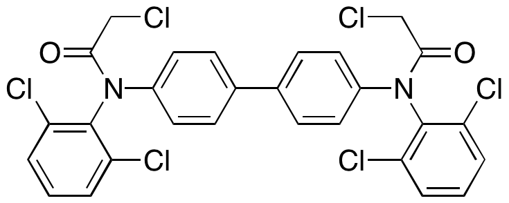 N,N'-([1,1'-Biphenyl]-4,4'-diyl)bis(2-chloro-N-(2,6-dichlorophenyl)acetamide) - image 1