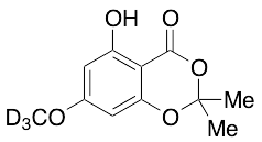 5-Hydroxy-7-methoxy-2,2-dimethyl-4H-benzo[d][1,3]dioxin-4-one-d3 - image 1