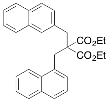 Diethyl 2-(Naphthalen-1-ylmethyl)-2-(naphthalen-2-ylmethyl)malonate - image 1