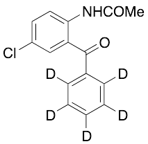 2-Acetamido-5-chlorobenzophenone-d5 - image 1
