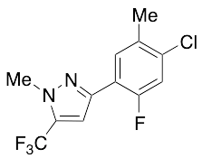 3-(4-Chloro-2-fluoro-5-methylphenyl)-1-methyl-5-(trifluoromethyl)-1H-pyrazole - image 1