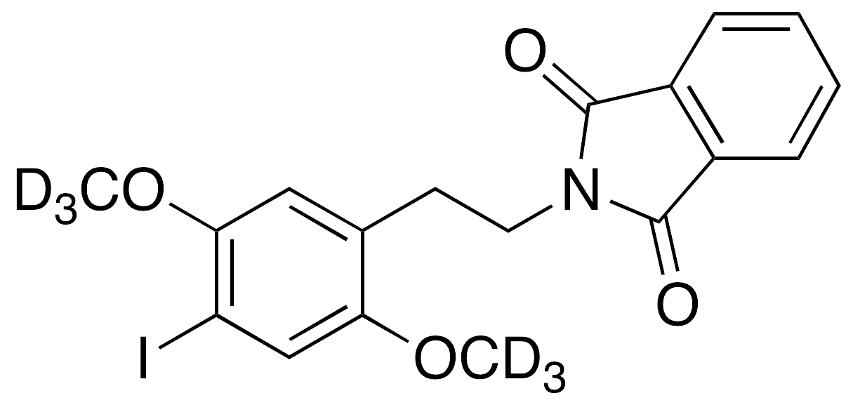N-[2-(2,5-Dimethoxy-4-iodophenyl)ethyl]phthalimide-d6 - image 1