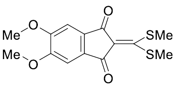 2-[Bis(methylthio)methylene]-5,6-dimethoxy-1H-indene-1,3(2H)-dione - image 1