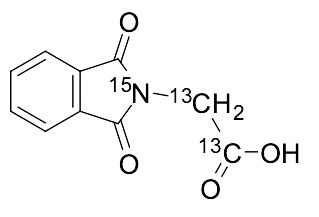 1,3-Dihydro-1,3-dioxo-2H-isoindole-2-15N-2-acetic-carboxy,alpha-13C2 Acid - image 1