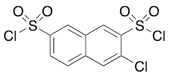3-Chloronaphthalene-2,7-disulfonyl Dichloride - image 1
