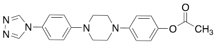 4-(4-(4-(4H-1,2,4-Triazol-4-yl)phenyl)piperazin-1-yl)phenyl Acetate - image 1