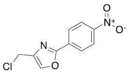 4-(Chloromethyl)-2-(4-nitrophenyl)-1,3-oxazole (>90%) - image 1