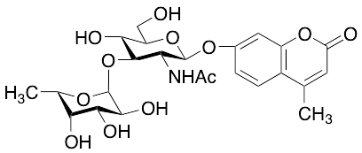 4-Methylumbelliferyl 2-Acetamido-2-deoxy-3-O-(alpha-L-fucopyranosyl)-beta-D-glucopyranoside - image 1