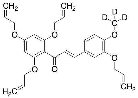 (E)-3-(3-(Allyloxy)-4-methoxyphenyl)-1-(2,4,6-tris(allyloxy)phenyl)prop-2-en-1-one-d3 - image 1
