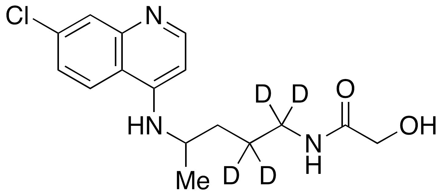 Didesethyl Chloroquine Hydroxyacetamide-d4 - image 1