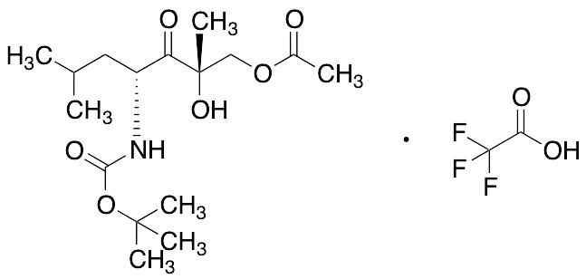 (2S,4R)-4-((t-Butoxycarbonyl)amino)-2-hydroxy-2,6-dimethyl-3-oxoheptyl Acetate Trifluoroacetate Salt - image 1