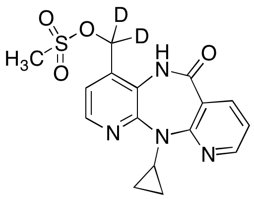 11-Cyclopropyl-5,11-dihydro-4-[[(methylsulfonyl)oxy]methyl]-6H-dipyrido[3,2-b:2',3'-e][1,4]diazepin-6-one-d2 - image 1