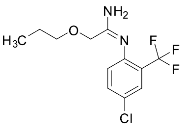 (E)-N'-[4-Chloro-2-(trifluoromethyl)phenyl]-2-propoxy-ethanimidamide - image 1