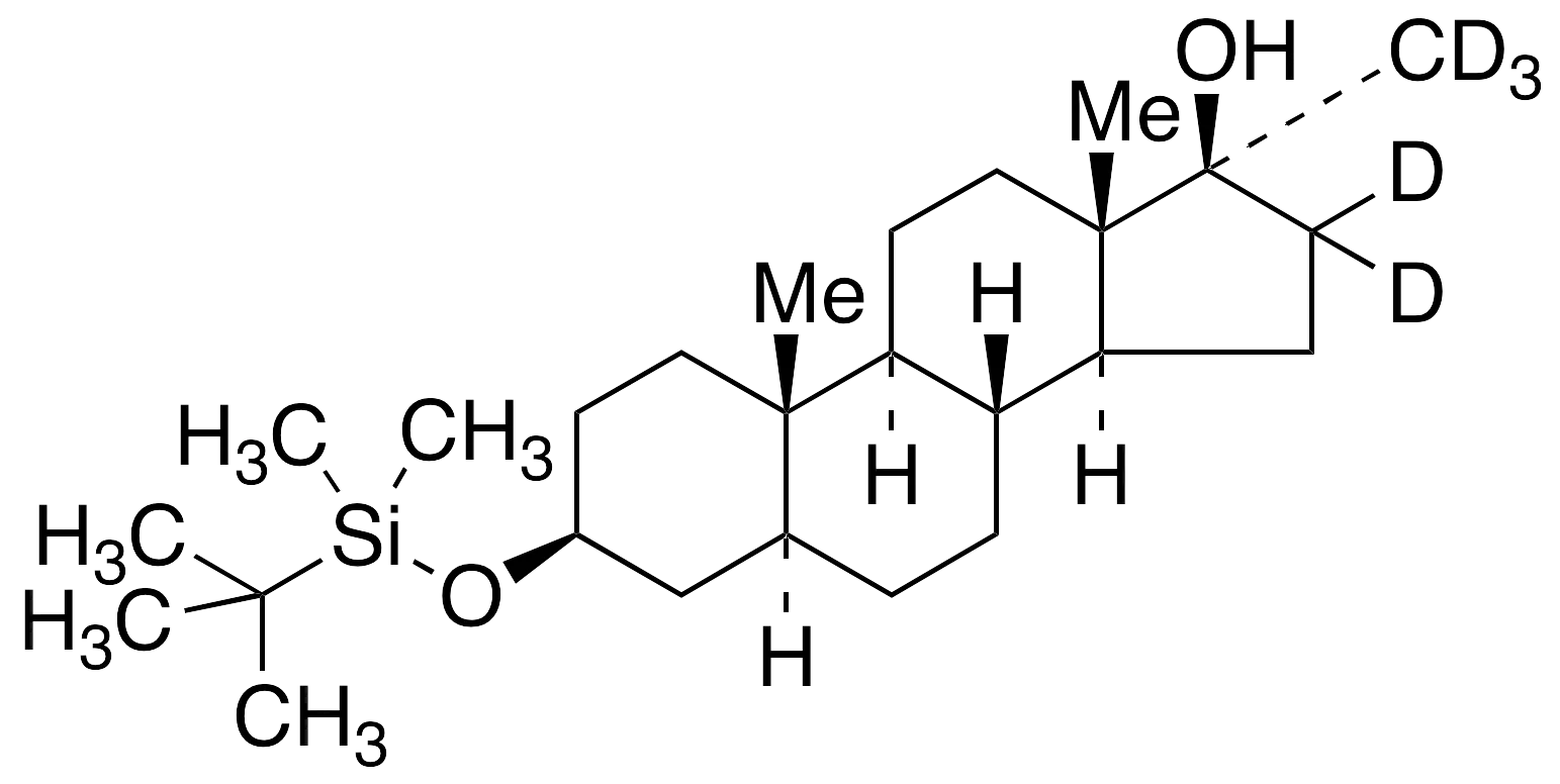 3Beta-tert-Butyldimethylsilyloxy-17-methyl-5Alpha-androstane-17Beta-ol-d5 - image 1