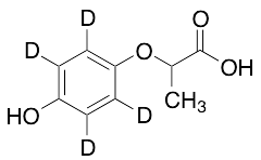 2-(4-Hydroxyphenoxy-2,3,5,6-d4)-propanoic Acid - image 1