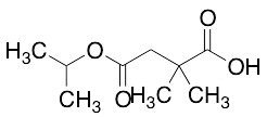 2,2-dimethyl-4-oxo-4-(propan-2-yloxy)butanoic acid - image 1