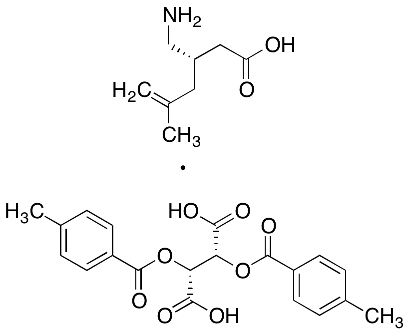 (S)-5,6-Dehydro Pregabalin (-)-O,O’-Di-p-toluoyl-L-tartaric Acid - image 1