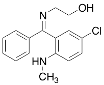 2-(((5-Chloro-2-(methylamino)phenyl)(phenyl)methylene)amino)ethanol - image 1