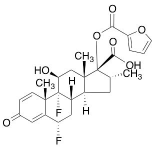 (6Alpha,11Beta,16Alpha,17Alpha)-6,9-Difluoro-17-[(2-furanylcarbonyl)oxy]-11-hydroxy-16-methyl-3-oxoandrosta-1,4-diene-17-carboxylic Acid - image 1