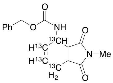 (2,3,3a,4,7,7a-Hexahydro-2-methyl-1,3-dioxo-1H-isoindol-4-yl)carbamic Acid Phenylmethyl Ester-13C4 - image 1