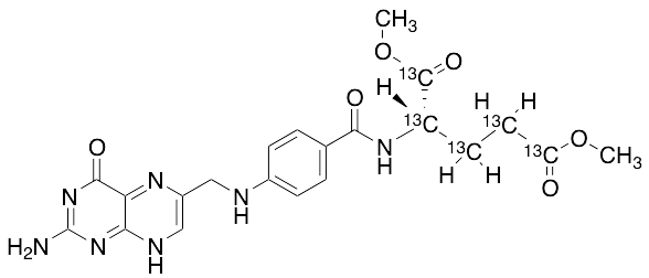 Dehydro Folic Acid 1,5-Dimethyl Ester-13C5 - image 1