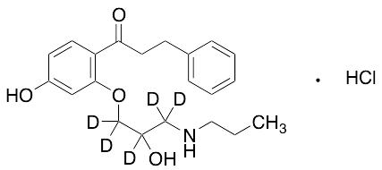 4-Hydroxy Propafenone-d5 Hydrochloride - image 1