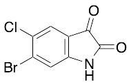 6-Bromo-5-chloro-1H-indole-2,3-dione - image 1