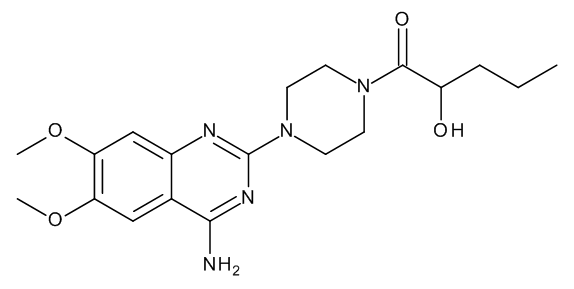 1-[4-(4-Amino-6,7-dimethoxy-2-quinazolinyl)-1-piperazinyl]-2-hydroxy-1-pentanone - image 1