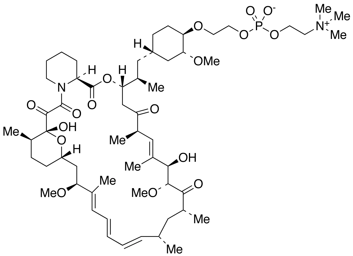 42-O-[2-[[Hydroxy[2-(trimethylammonio)ethoxy]phosphinyl]oxy]ethyl] Rapamycin Inner Salt >75% - image 1