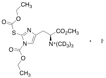 N(Im)-Ethoxycarbonyl-S-ethoxycarbonyl L-Ergothioneine-d9 Methyl Ester Iodide - image 1