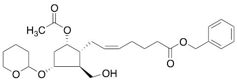 (5Z)-7-[(5-Acetyloxy-2-formyl-3-tetrahydropyranyloxy)cyclopentyl]-5-heptenoic Acid Benzyl Ester - image 1