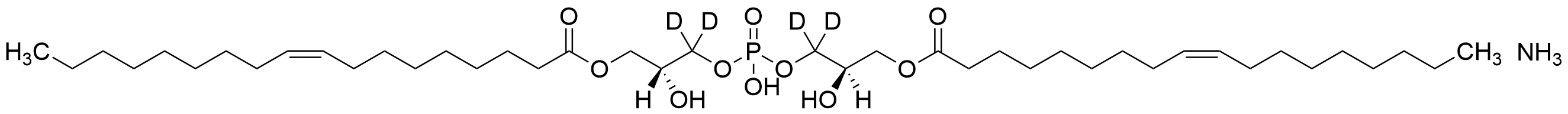 (2R,2'R)-((Hydroxyphosphoryl)bis(oxy))bis(2-hydroxypropane-3,1-diyl-3,3-d2) dioleate Ammonia Salt - image 1