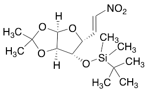 (5E)-5,6-Dideoxy-3-O-[(1,1-dimethylethyl)dimethylsilyl]-1,2-O-(1-methylethylidene)-6-nitro-Alpha-D-xylo-hex-5-enofuranose - image 1
