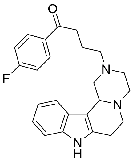 1-(4-Fluorophenyl)-4-(3,4,6,7,8,12c-hexahydropyrazino[1',2':1,2]pyrido[4,3-b]indol-2(1H)-yl)butan-1-one - image 1