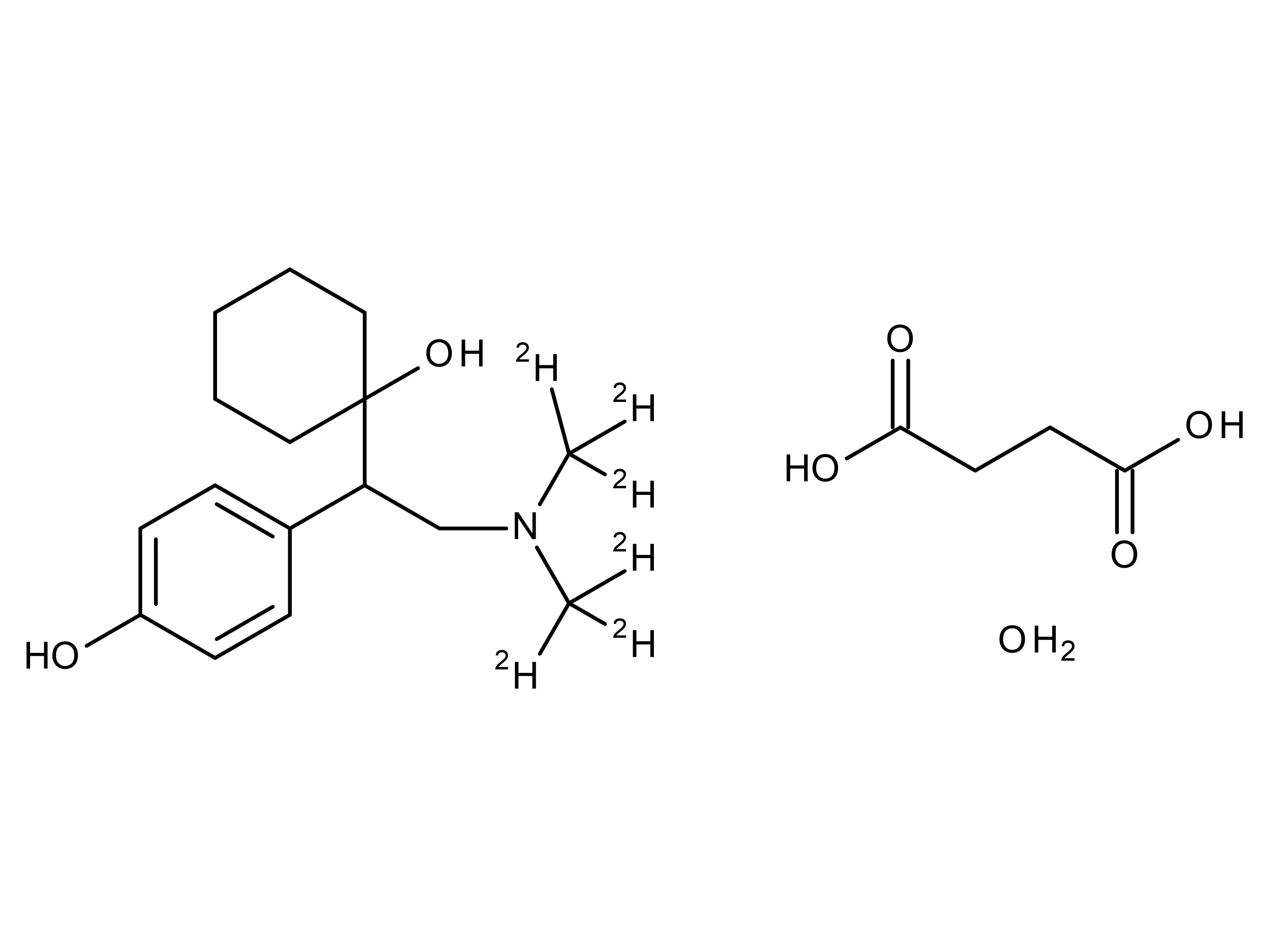 (±)-Desvenlafaxine-d6 Succinate Hydrate (N,N-dimethyl-d6) - image 1