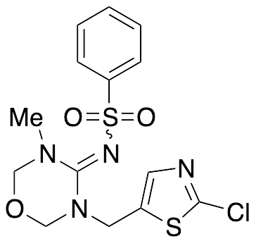 E)-N-(3-((2-Chlorothiazol-5-yl)methyl)-5-methyl-1,3,5-oxadiazinan-4-ylidene)benzenesulfonamide - image 1