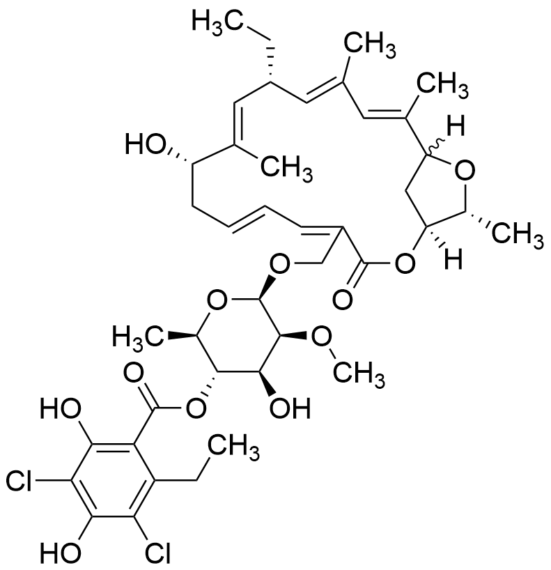 Fidaxomicin Degradation Impurity (Mixture of Isomers) - image 1