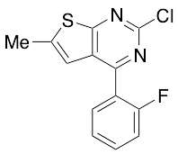 2-Chloro-4-(2-fluorophenyl)-6-methylthieno[2,3-d]pyrimidine - image 1