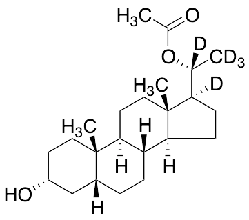 (3Alpha,5Beta,21R)-20-Acetate Pregnane-3,20-diol-d5 - image 1