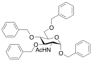 Benzyl 2-Acetamido-3,4,6-tri-O-benzyl-2-deoxy-a-D-glucopyranoside - image 1