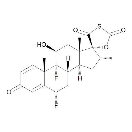 (6alpha,11beta,16alpha,17alpha)-6,9-Difluoro-11-hydroxy-16-methyl-spiro[androsta-1,4-diene-17,5'-[1, - image 1