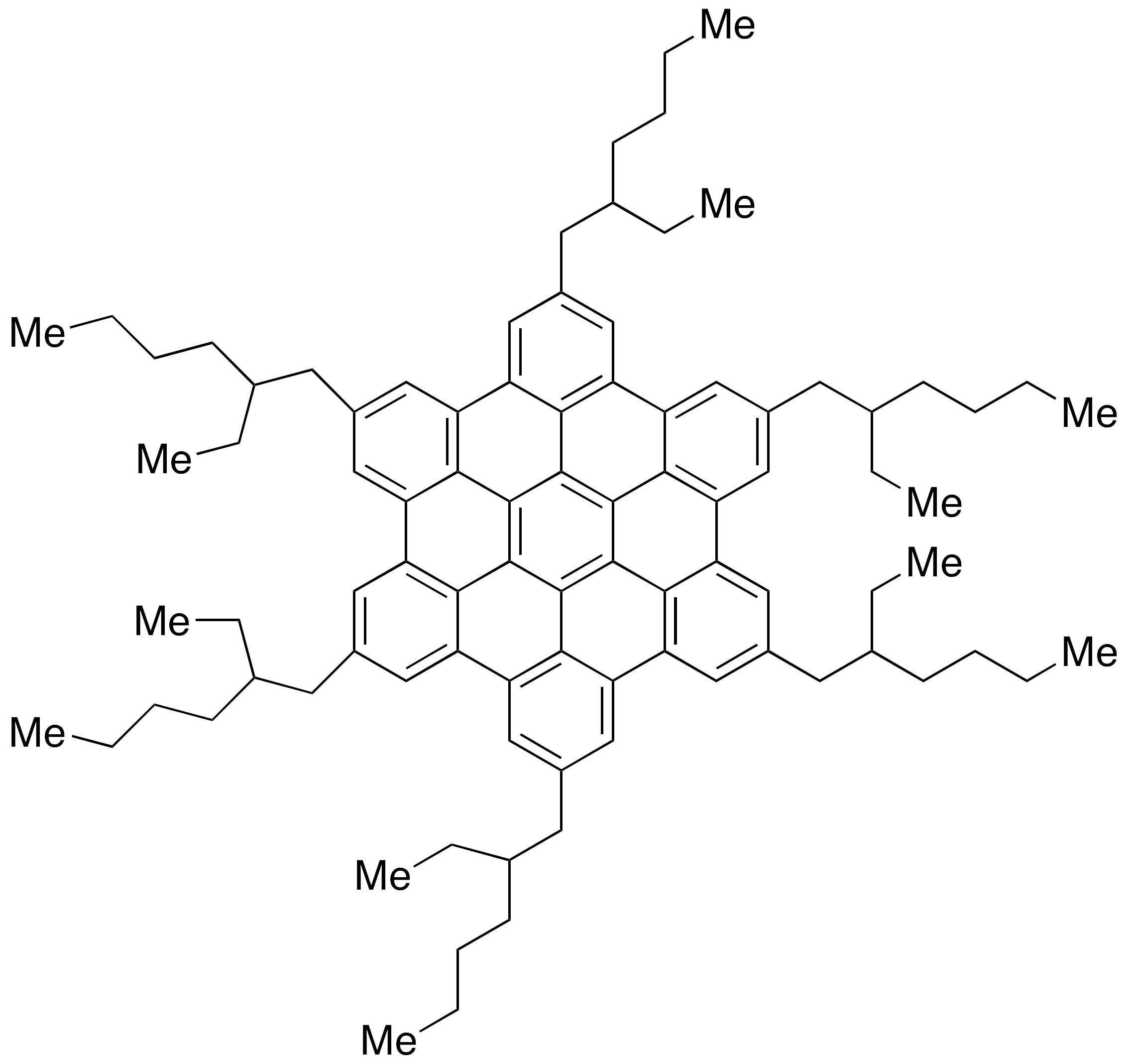 Hexa-(2-ethylhexyl)-hexa-peri-hexabenzocoronene - image 1