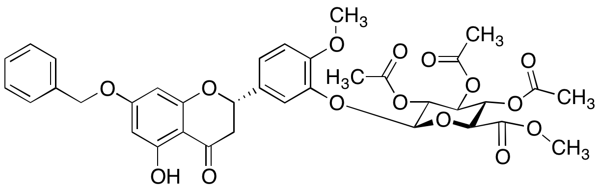 7-O-Benzyl Hesperetin 3'-(2,3,4-Tri-O-acetyl-Beta-D-glucuronide Methyl Ester) - image 1