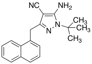 5-Amino-1-tert-butyl-3-(1’-naphthylmethyl)-4-cyanopyrazole - image 1