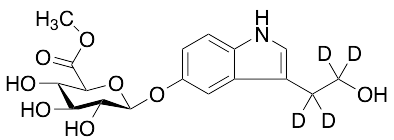 5-Hydroxy Tryptophol-d4 beta-D-Glucuronide Methyl Ester - image 1