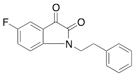 5-Fluoro-1-(2-phenylethyl)-1H-indole-2,3-dione - image 1