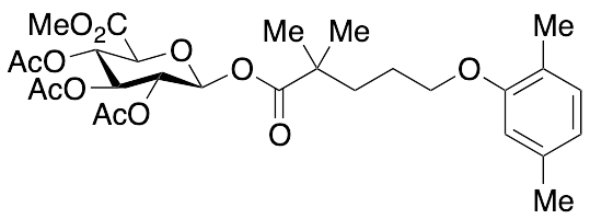 Gemfibrozil 1-O-Beta-D-(3,4,5-O-Triacetyl)glucuronide Methyl Ester - image 1