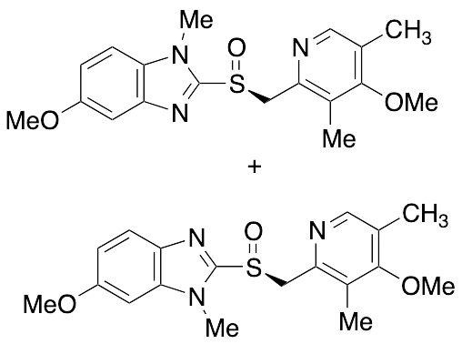 N-Methyl Esomeprazole(Mixture of isomers with the methylated nitrogens of imidazole) - image 1