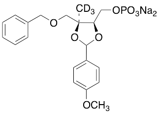 2,3-O-(4-Methoxyphenyl)methylene-2-methyl-D-erythritol-d3 Phosphate Benzyl Ether Disodium Salt - image 1